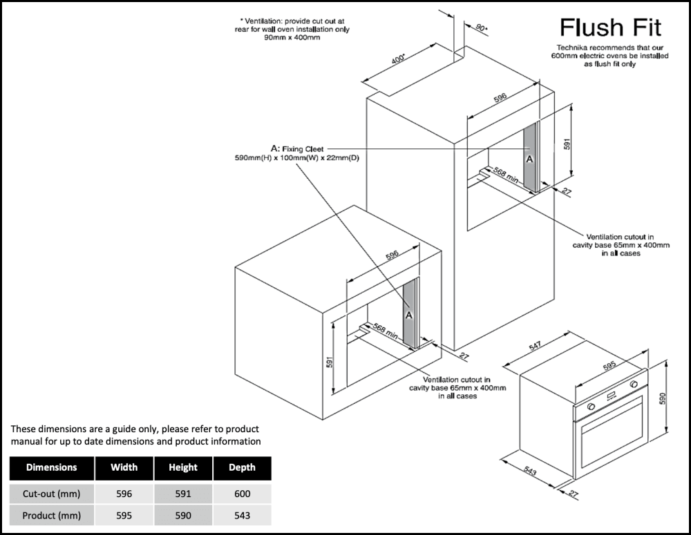 Technika 60cm Oven, Cooktop and Rangehood Package SALE SA Appliance