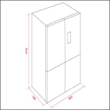 Teka Tk545Sx 545L Four Door Stainless Steel Refrigerator Fridges - French