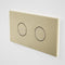 Caroma Invisi Series II Round Dual Flush Plate & Buttons Brushed Brass 237088BB - Special Order