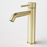Caroma Liano II Low Lead Mid Tower Basin Mixer Brushed Brass 96342BB6AF - Special Order