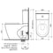 Caroma Urbane II Luxe Cleanflush Wall Faced Toilet Suite - Upgraded Seat Design - Special Order