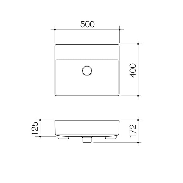 Caroma Urbane II Semi Recessed Basin - Special Order