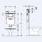 Caroma Urbane II Cleanflush Wall Faced Toilet with Geberit Sigma In-Wall Cistern 746100WGEB - Special Order