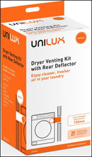 Unilux Ulx104 Universal Dryer Venting Kit With Deflector Spare Parts And Accessories