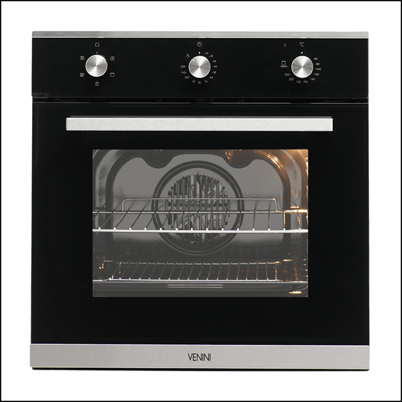 Venini Vo5S Black Glass 60Cm Electric Oven Oven